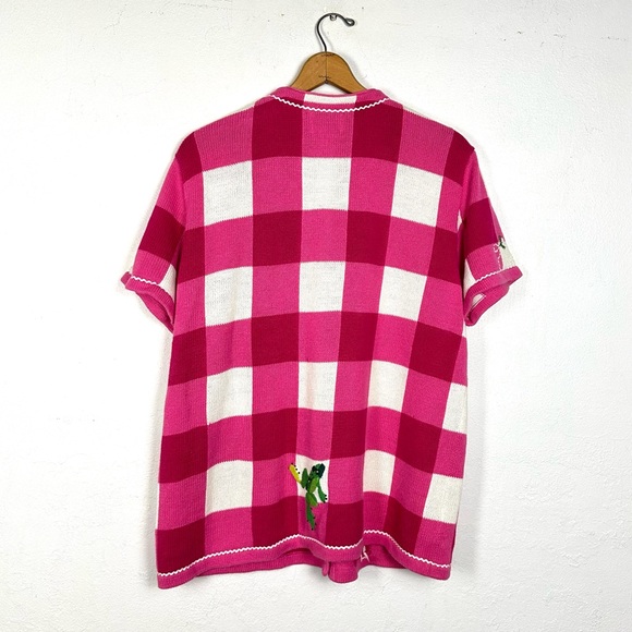 Frog Lovers! The Quaker Factory SS SWEATER 1X - Picture 3 of 4